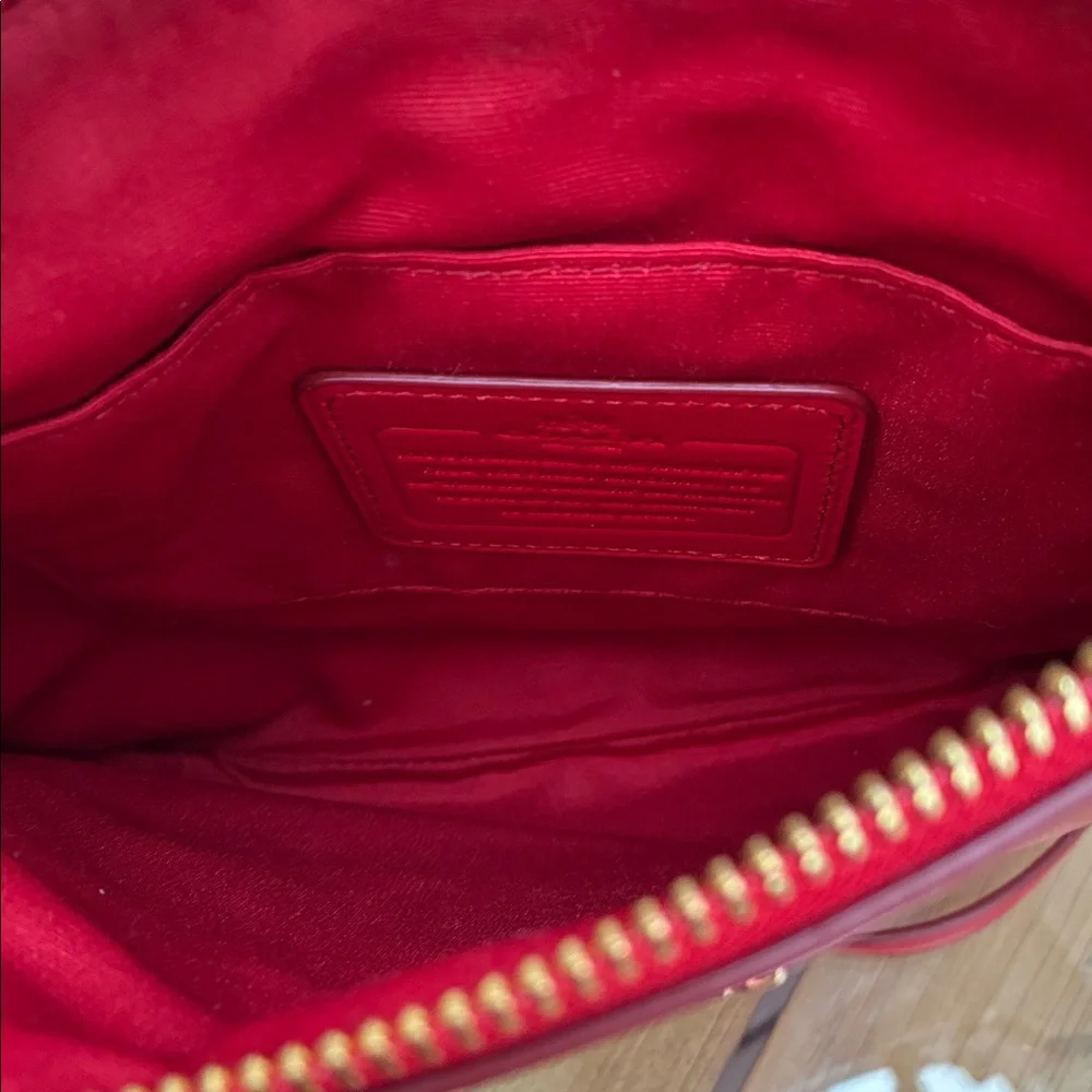 Coach Vibrant Red Crossbody Bag - Picture 8 of 11